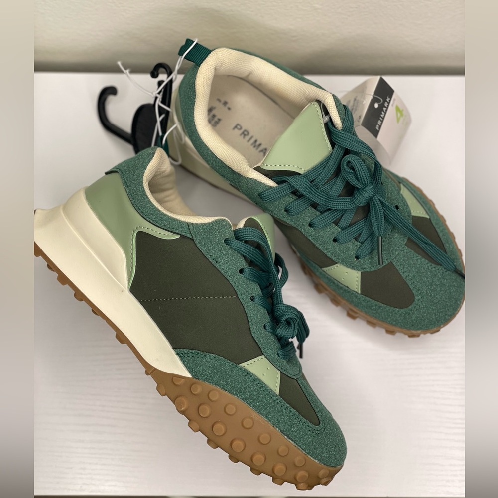 Primark Teal and Mint Sneakers size 4 , 23cm.